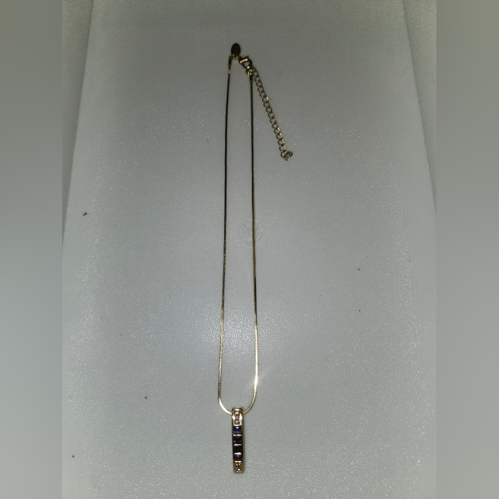 LIA SOPHIA Gold, Pink, and Purple Necklace - Picture 2 of 4